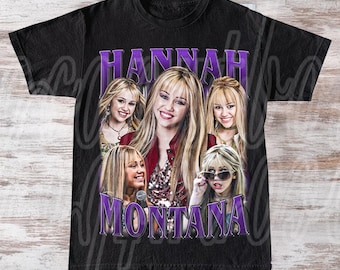 Hannah Montana Retro Unisex Softstyle T-Shirt, Vintage 2000s Pop Culture Tee, Miley Cyrus Fan Shirt, Graphic Music Band Top, Hipster FD