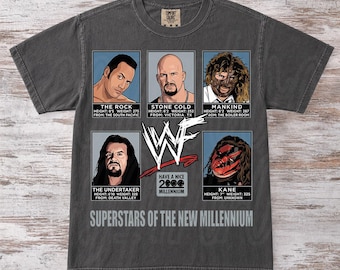 WWE WWF メンズ 半袖 5 フューリー ブロック・レスナー グラフィック T