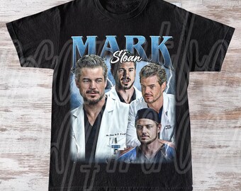 Mark Sloan Unisex Softstyle T-Shirt, Grey's Anatomy Shirt, Medical TV Show Tee, Hospital Drama Clothing, Doctor Fan Gift FD