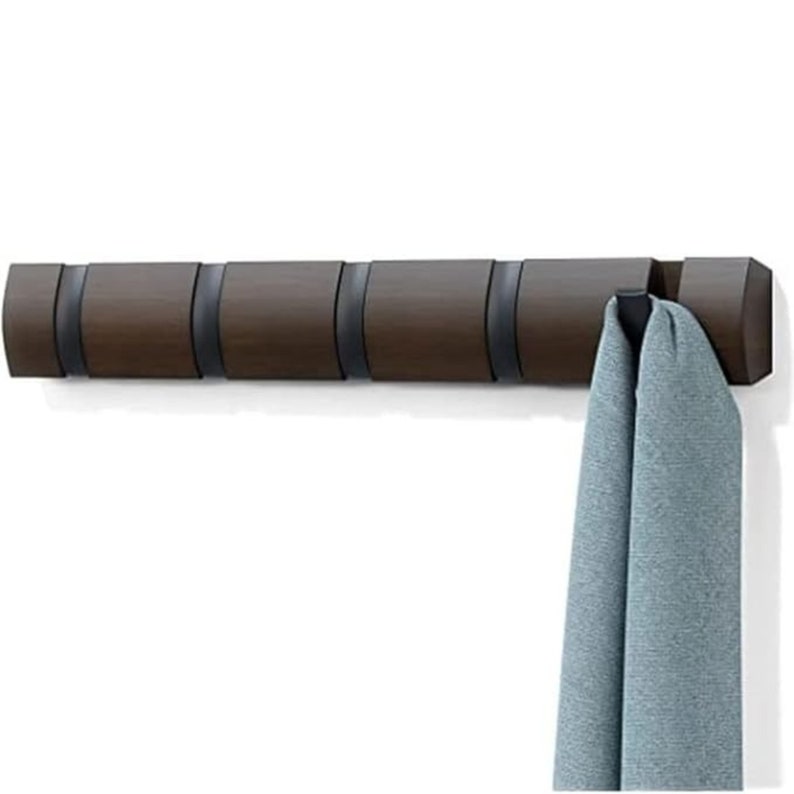 Floating Hanger Rack Flip Wall Mounted Floating Rack Modern, Sleek, Space-saving Hanger With ...