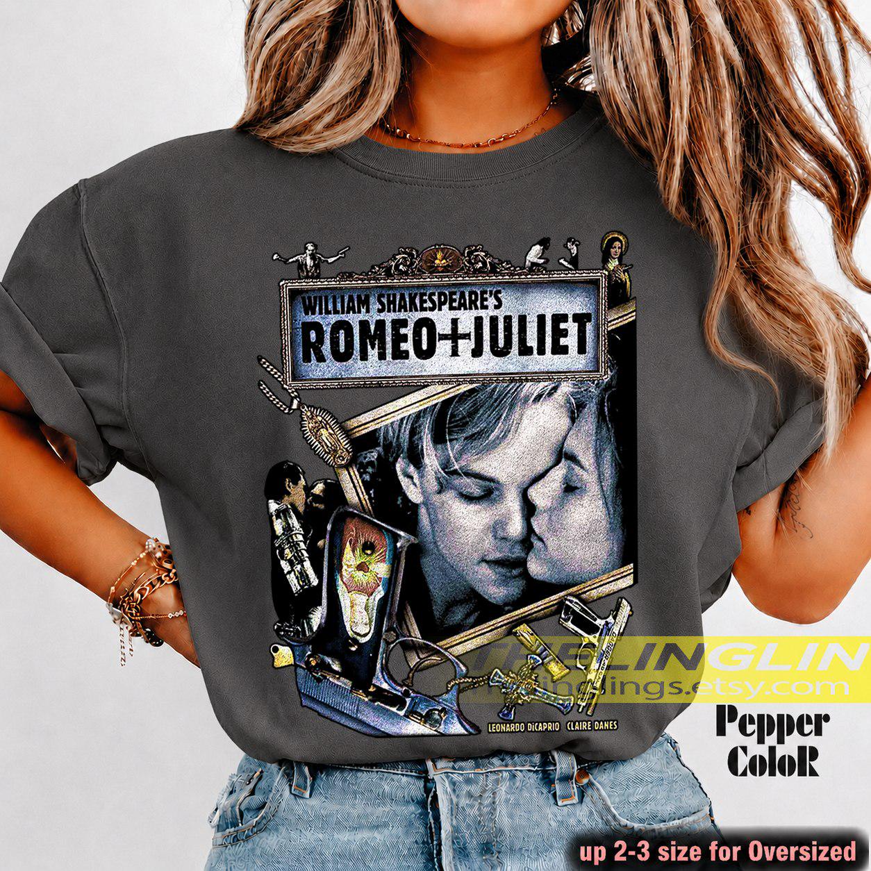 Romeo + Juliet 1996 Unisex Softstyle T-shirt, Romance/crime Movie