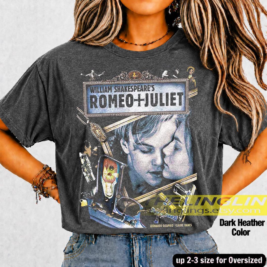 Romeo + Juliet 1996 Unisex Softstyle T-shirt, Romance/crime Movie