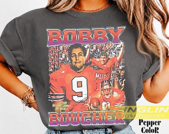 Adam Sandler Unisex Softstyle T-Shirt, Bobby Boucher T-Shirt, Football Film Fan Shirt, lustige Komödie Film Bekleidung, Waterboy Kostüm Top LD