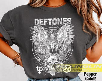 Deftones Alternative Metal Band Unisex Softstyle T-Shirt, Music Fan Tee, Concert Shirt, Rock Band Merch, Graphic Tee RZ