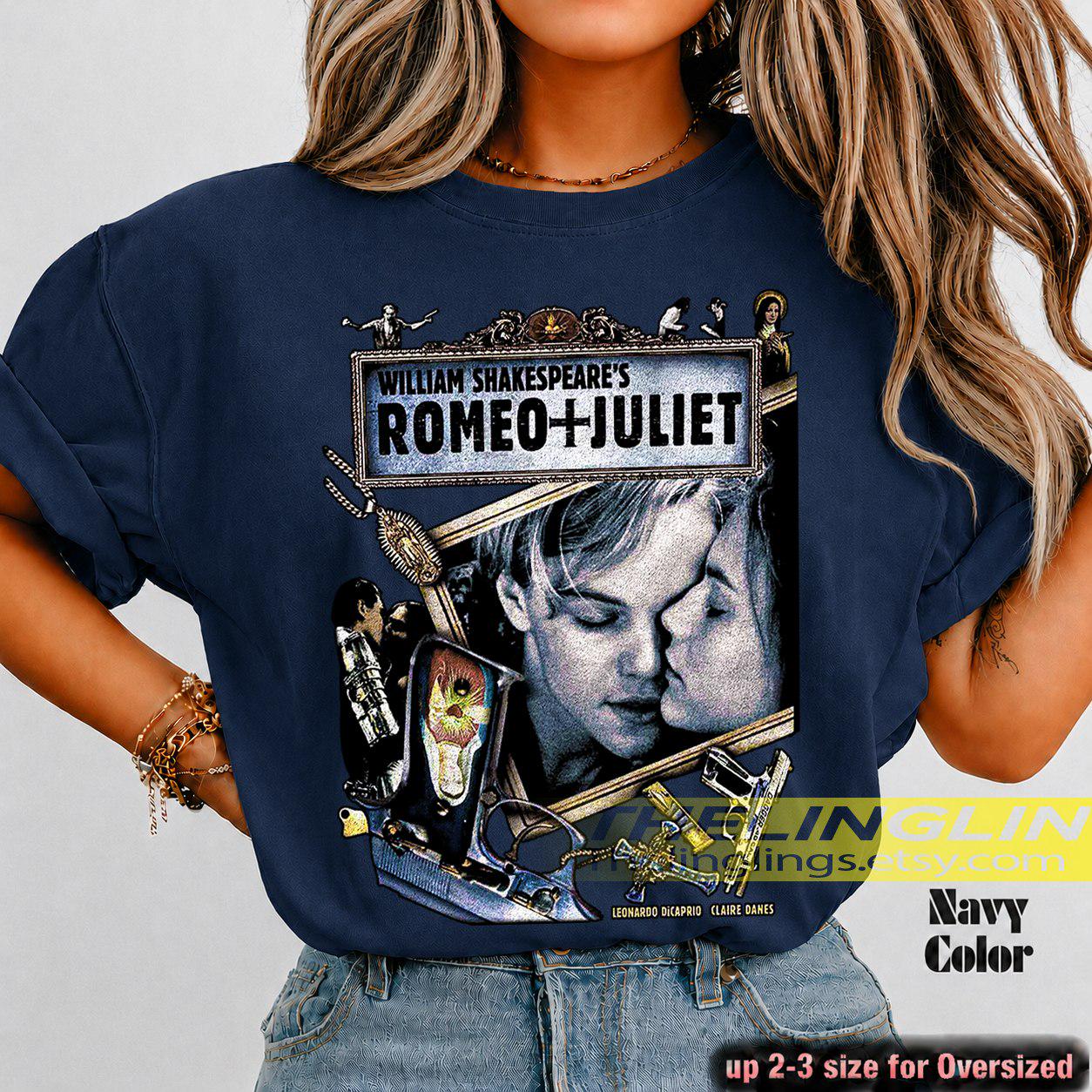 Romeo + Juliet 1996 Unisex Softstyle T-shirt, Romance/crime Movie