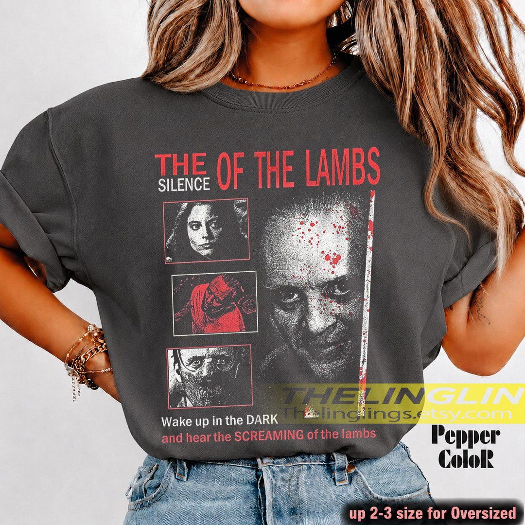 The Silence of the Lambs ムービーTシャツ 黒 XL The Silence of the Lambs 1991 Horror Film Graphic Tee, Hannibal