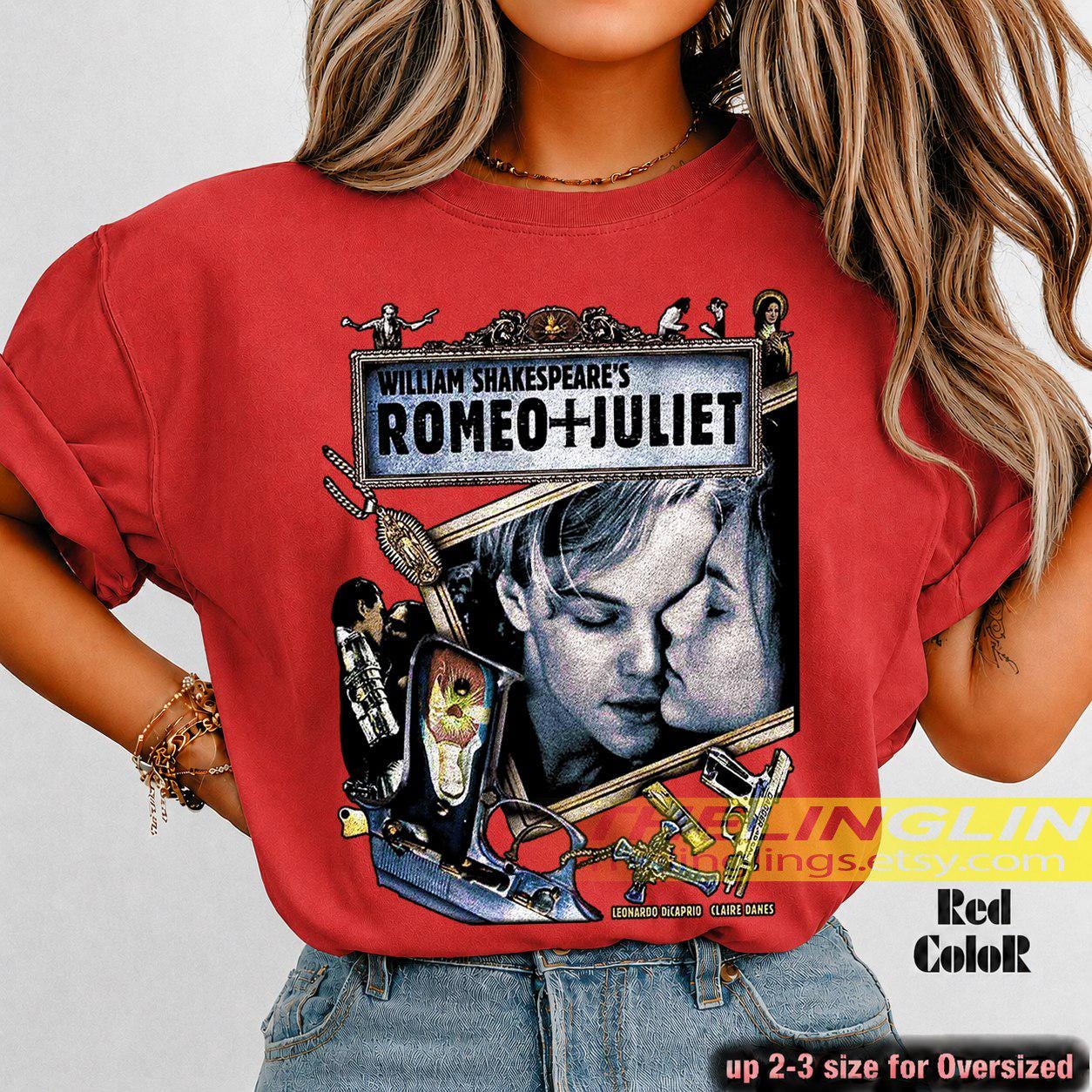 Romeo + Juliet 1996 Unisex Softstyle T-shirt, Romance/crime Movie