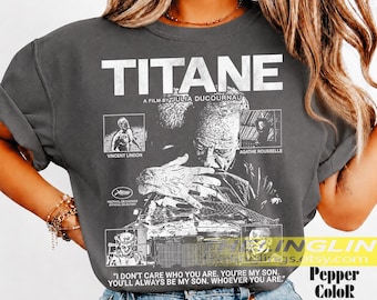 Titane 2021 Horror Movie Sci-fi Unisex T-Shirt - Graphic Tee, Movie Lover Gift, Halloween Shirt, Film Buff Apparel, Horror Fan Clothing FD