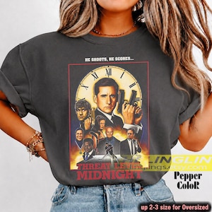 „Threat Level Midnight“-T-Shirt, „The Office“-Serien-T-Shirt, Unisex-Softstyle-T-Shirt, lustiges TV-Serien-Shirt, Geschenk für „The Office“-Fans (RZ)