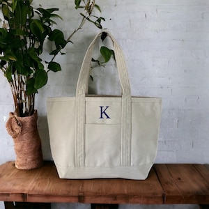 Custom Monogram Canvas Tote, Personalized Birthday Gift, Monogram Tote Bag, Personalized  Tote Bags, Gifts for Teacher, Wedding