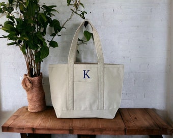 Custom Monogram Canvas Tote, Personalized Birthday Gift, Monogram Tote Bag, Personalized  Tote Bags, Gifts for Teacher, Wedding