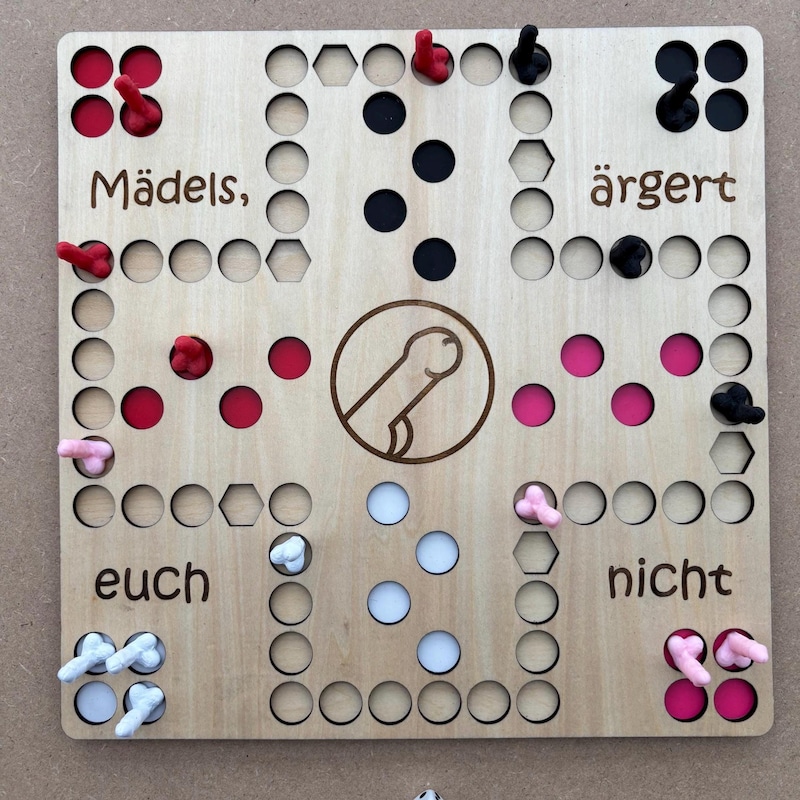 Wunderschne Mensch Rgere Dich Nicht Personalisiert Bild