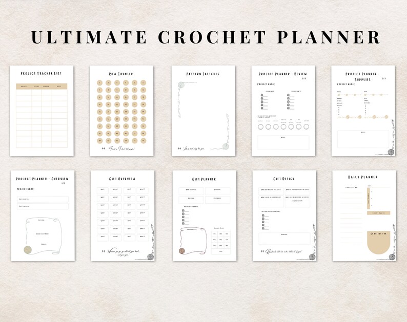 crochet planner