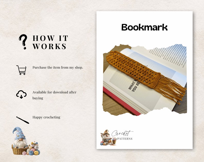 crochet bookmark