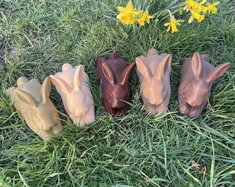 3D Decorative Rabbit | Modern Easter Decoration | Fuzzy or Smooth Skin | Minimalist | Easter Gift Idea | 3D Printed Figure