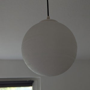 Jupiter Pendant Lamp 205 mm – 3D-printed pendant light | Fully functional ceiling lamp made of PLA with E27 socket and LED for living room, children's room image 2