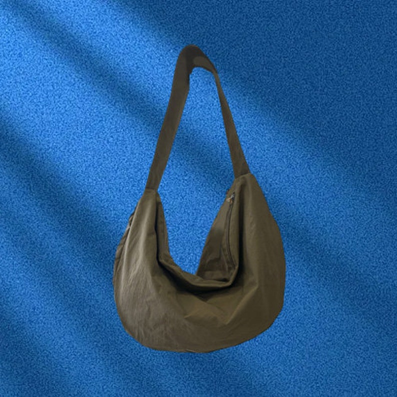 Dumpling Bag,Simple Crossbody Bag, Large Capacity Vintage Single Shoulder Bag, Casual Crossbody Bag,Back To School,Canvas Bag zdjęcie 5