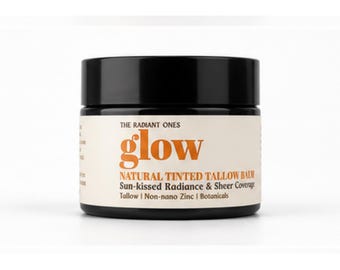 Glow Tinted Tallow Balm | Natural Dewy Skin Tint, Mineral Foundation Face Balm