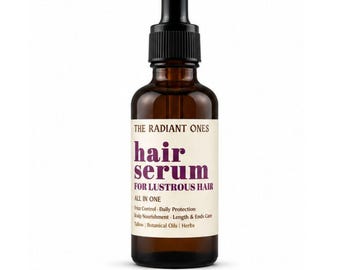 HAIR SERUM | Glossy Locks | Scalp Health | Ends Care | Styling | Tallow & Botanicals | 50ml