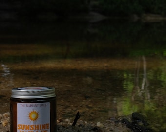 SUNSHINE Coconut Scented Tallow & Zinc  Balm Untinted with Avocado and Raspberry Seed Oils