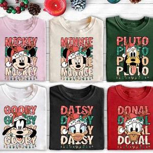 Christmas Disney Characters Matching Sweatshirt, Mickey And Friends Christmas Party Shirts, Disney Holiday Shirts, Disney Family 2024 Shirts
