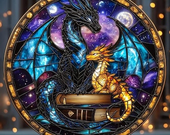 Fourth Wing Dragon Suncatcher Ornament, Onyx Storm Brave the Dark Acrylic Suncatcher, Book Lover, Xaden Riorson Suncatcher,Fourth Wing Decor