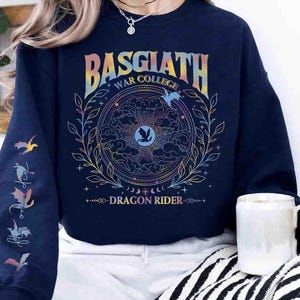 Basgiath War College Sweatshirt, Fourth Wing Sweatshirt, Iron Flame And Onyx Storm shirts, Basgiath Dragon Rider, Bookish Lovers Shirts
