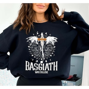 Basgiath War College Sweatshirt, Fourth Wing Shirts, The Empyrean Series, Violet Sorrengail Fantasy Book, Fourth Wing Sweatshirt