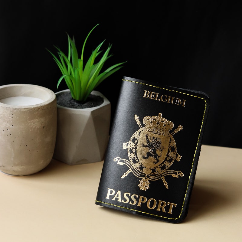 Designer Vegetable Tanned Leather Passport Cover