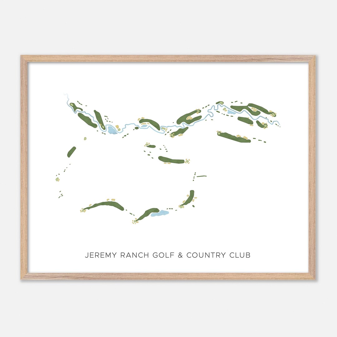 Jeremy Ranch Golf & Country Club in Park City, Utah - Modern Watercolor ...