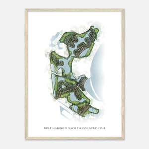 Du bist auf der Suche nach einem einzigartigen Geschenk? Golfer Geschenk, Golf Wandkunst, Golf Poster Druck, Platz Layout