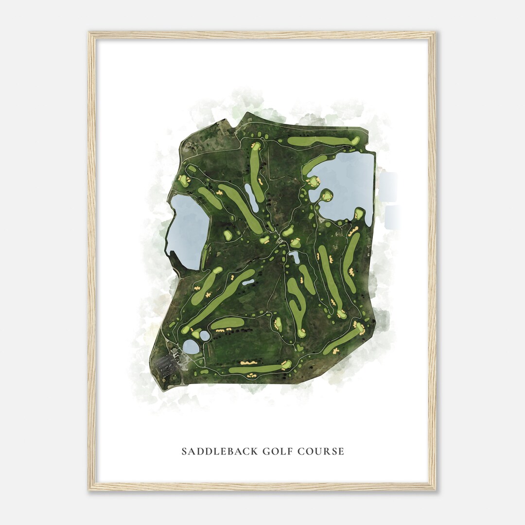Saddleback Golf Course Colorado Classic Watercolor Map Golfer Gift Saddleback Golf Course Colorado Classic Watercolor Map Golfer Gift