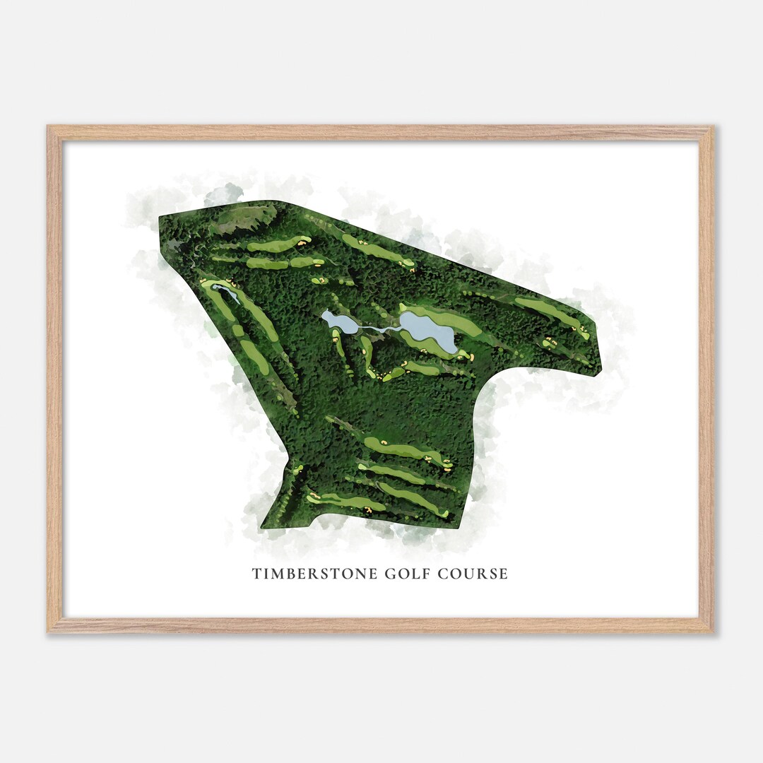 Timberstone Golf Course in Iron Mountain, Michigan - Classic Watercolor ...