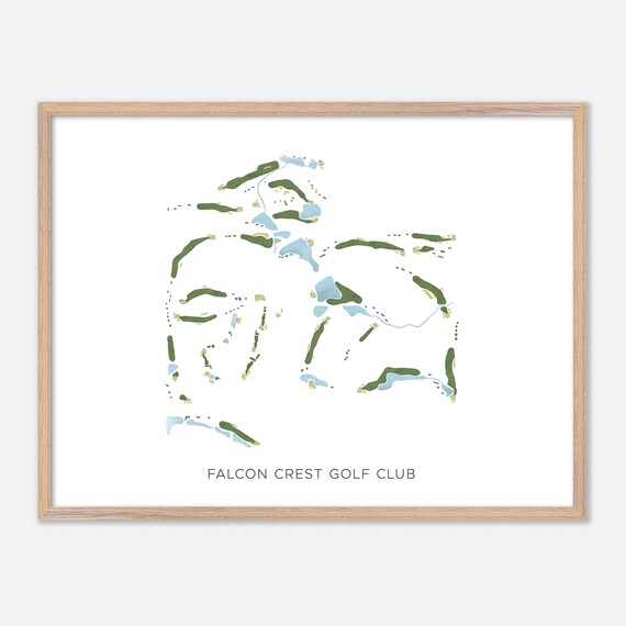 Falcon Crest Golf Club in Kuna, Idaho - Modern Watercolor Map