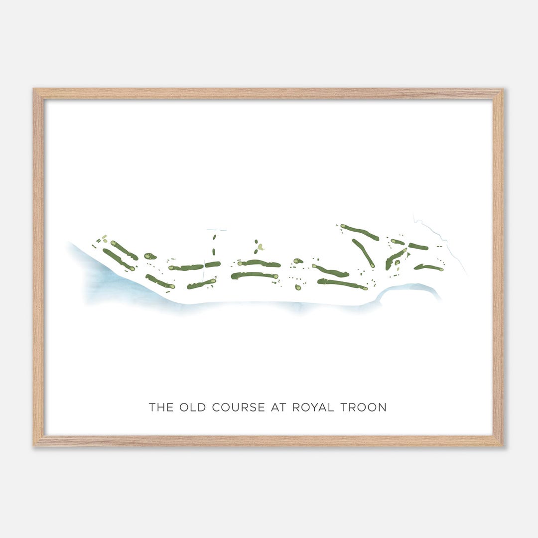 The Old Course at Royal Troon in Troon, Scotland - Modern Watercolor ...