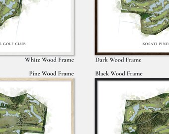 Glen Ellyn Village Links Golf Course, Illinois Classic Watercolor