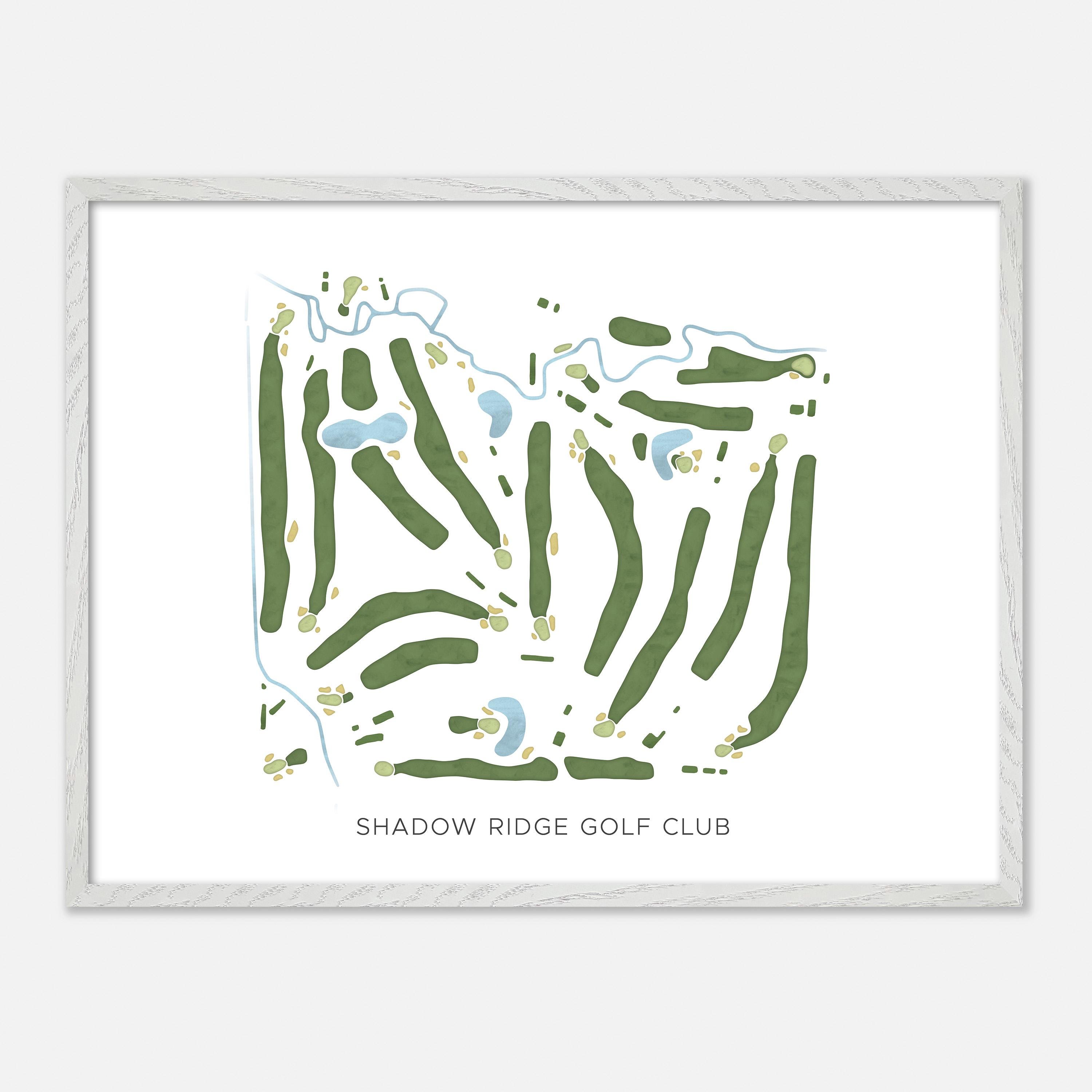 Shadow Ridge Golf Club in Kelowna, Canada - Modern Watercolor Map
