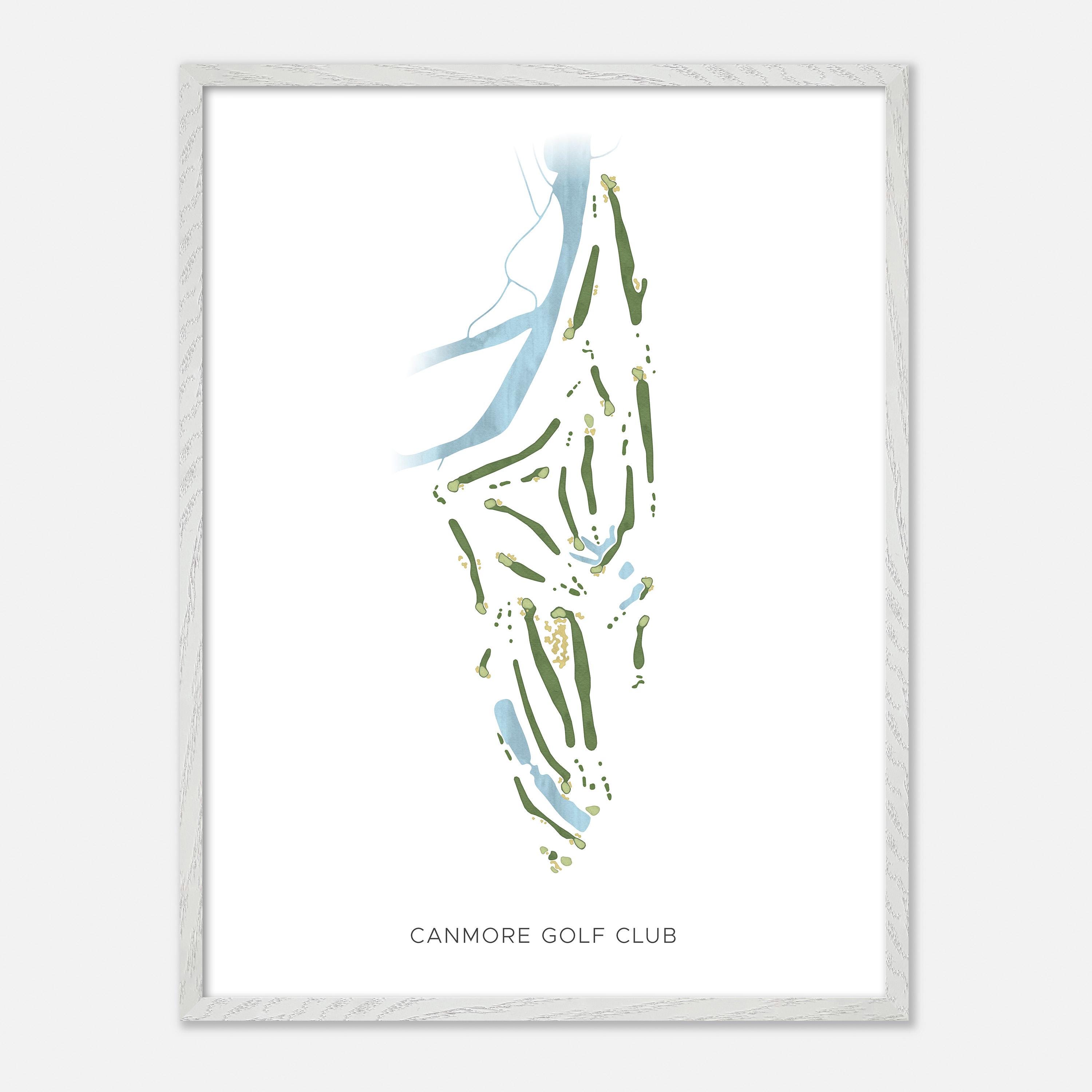 Canmore Golf Club in , Canada - Modern Watercolor Map | Golfer