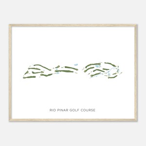 Rio Pinar Golf Club, Florida - Moderne Aquarell Landkarte | Golfer Geschenk, Golf Wandkunst, Golf Poster Druck, Platz Layout