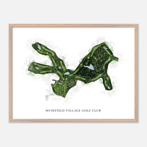 Muirfield Village Golf Club in Dublin, Ohio - Classic Watercolor
