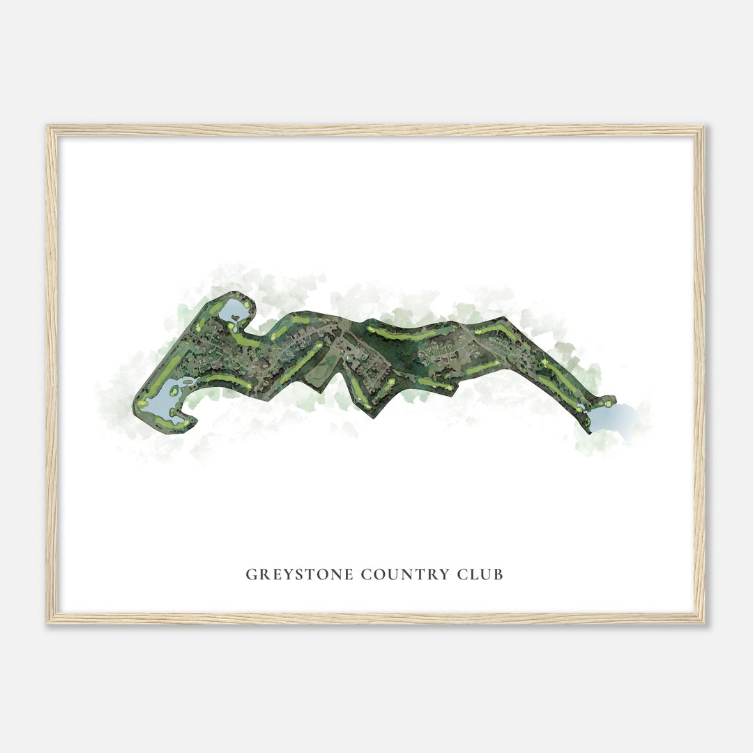 Greystone Country Club, Arkansas Classic Watercolor Map Golfer Gift Greystone Country Club, Arkansas Classic Watercolor Map Golfer Gift