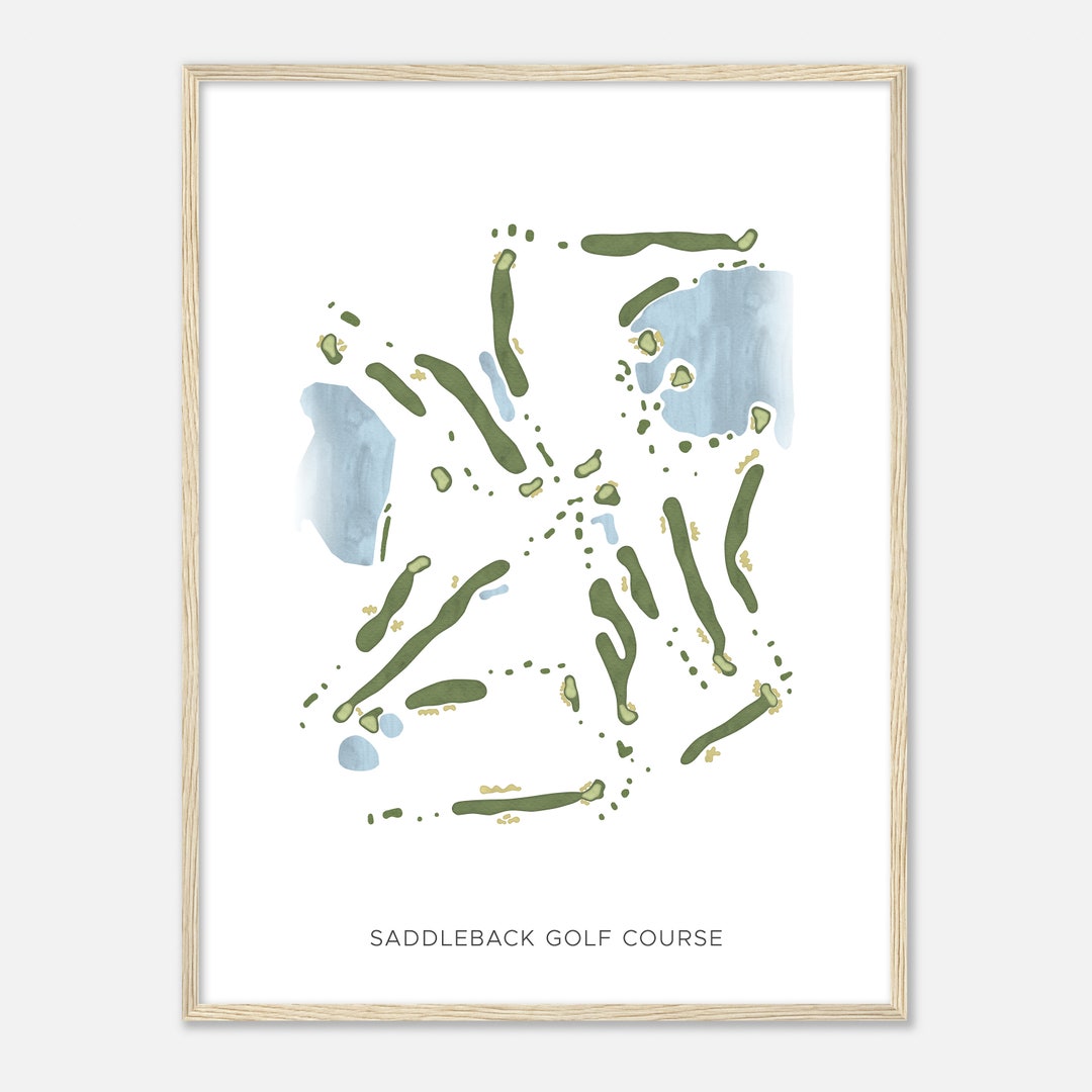Saddleback Golf Course Colorado Modern Watercolor Map Golfer Gift Saddleback Golf Course Colorado Modern Watercolor Map Golfer Gift