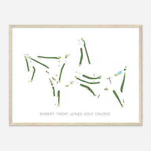 Robert Trent Jones Golfclub New York - Moderne Aquarell Landkarte | Golfer Geschenk, Golf Wandkunst, Golf Poster Druck, Platz Layout