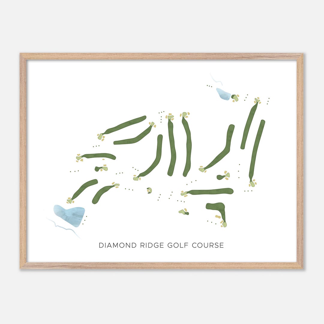 Diamond Ridge Golf Course Layout Diamond Ridge Golf Course in Milford Mill, Maryland - Modern Watercolor ...