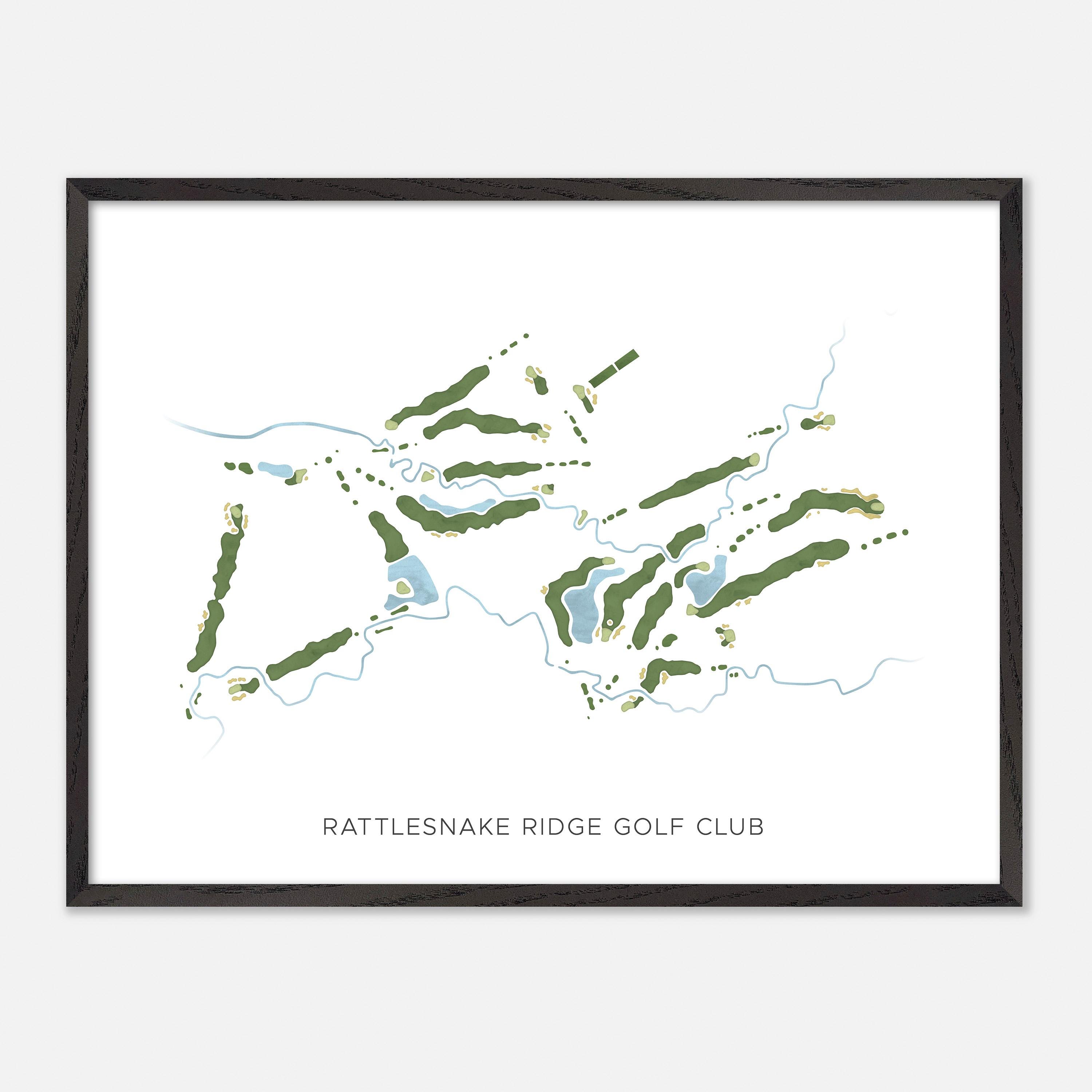 Rattlesnake Ridge Golf Club in Sunbury, Ohio - Modern Watercolor