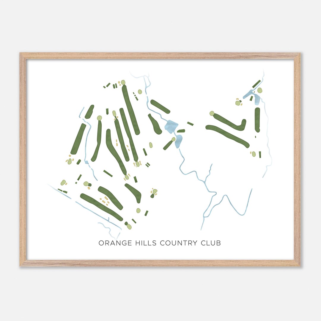 Orange Hills Country Club in Orange, Connecticut - Modern Watercolor ...