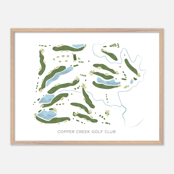 Copper Creek Golf Club in Vaughan, Canada - Modern Watercolor Map