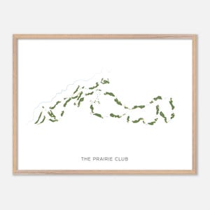 The Prairie Club in Valentine, Nebraska - Modern Watercolor Map | Golfer Gift, Golf Wall Art, Golf Poster Print, Course Layout