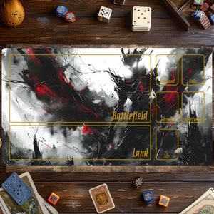 Tapis de jeu magique, tapis de jeu Magic The Gathering, tapis démon, tapis de jeu pour jeux de cartes, accessoires MTG, tapis de jeu personnalisé, jeu de cartes à collectionner