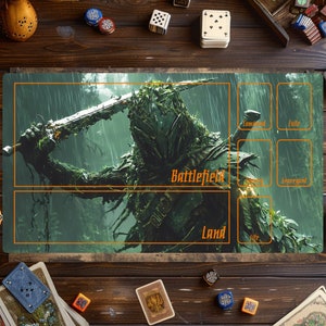 Warrior Magic Play Mat, Magic The Gathering Playmat, MTG Mat, Card Games Play Mat, MTG Accessories, Custom Play Mat, Trading Card Game